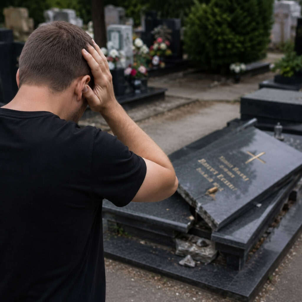 Montáž hrobu od profesionálneho kamenárstva